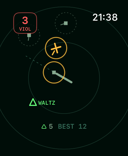 The small game on Apple Watch
